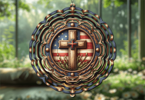 Americana Faith: The Wood Wind Spinner Design