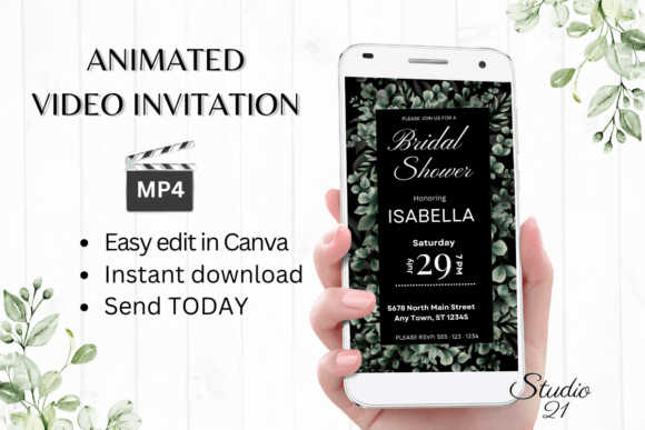 Classic Bridal Shower Invite W4401: A Modern Approach to Celebrating