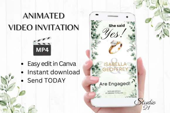Classic Engagement Announcement W1404B: A Timeless Typeface for Modern Moments