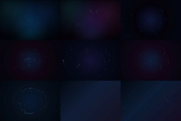 Dark Blue Motion Background: 76 Plexus for Professional Edits