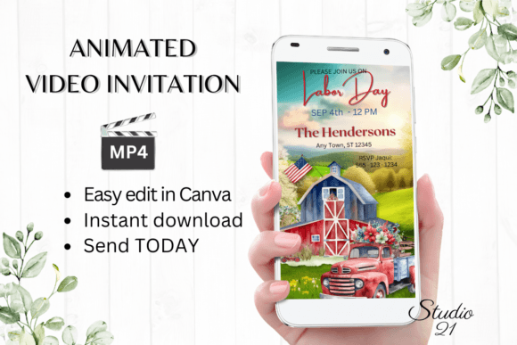 Effortless Labor Day Invites: A Digital Design Solution