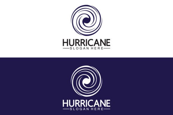 Hurricane Logo Vector Illustration: Capturing Dynamic Energy in Design